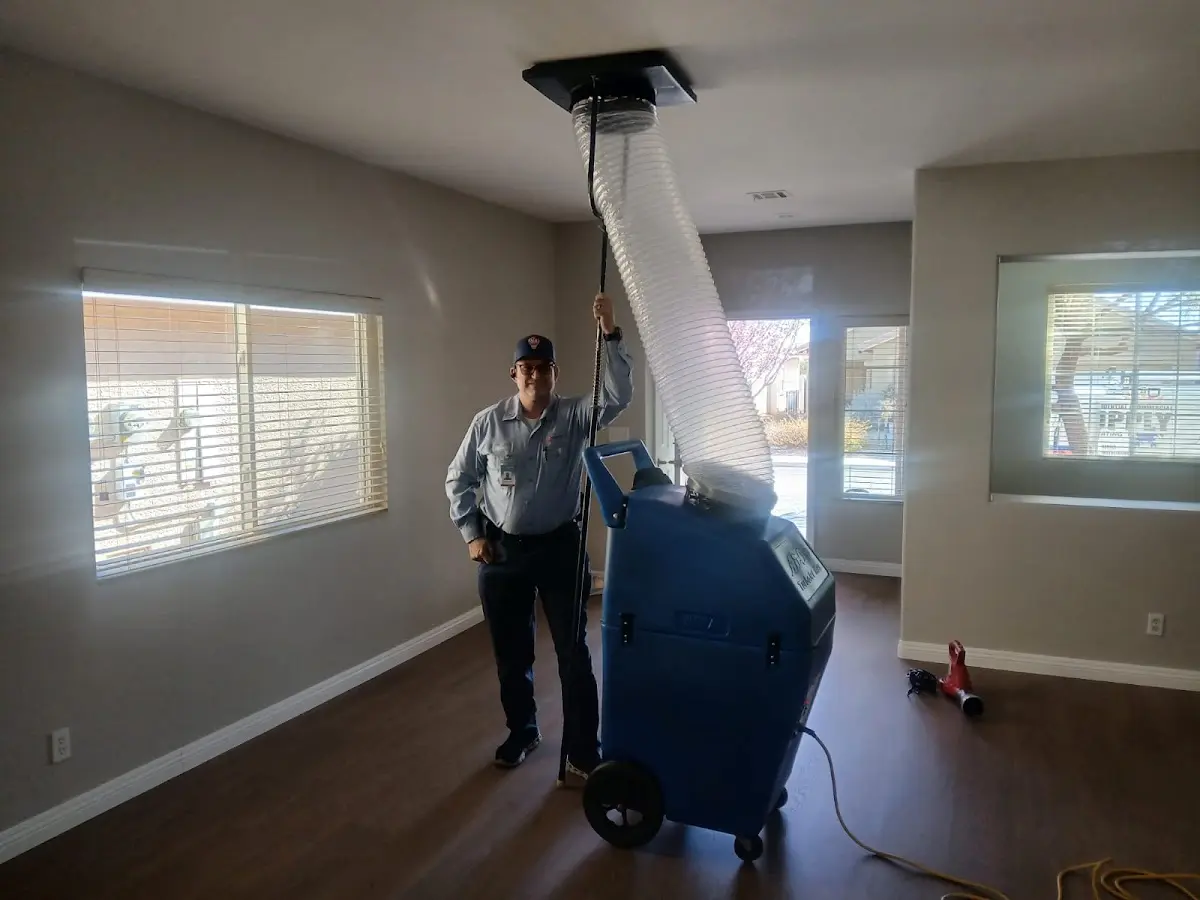Professional Dryer Vent Cleaning work inside a Siloam Springs home